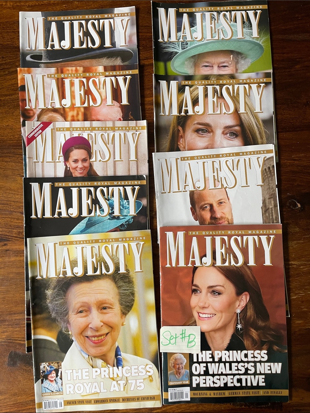 9 Majesty (Set #B) Quality Royal Magazine British Monarchy UK Royal Family